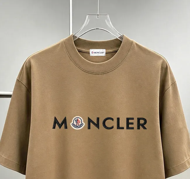 moncle～ logo 《 》7a tee ， Same Style ， : Black White Coffee Brown Size：S（90-130 ） M（125-150 ） L（135-165 ） XL（160-190 ） XXL（185-220 ）